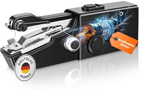 Mini Handnähmaschine Elektrisch – Tragbare Kabellose Nähmaschine mit Batteriebetrieb, Ideal für Kleidung, Vorhänge & Reparaturen – Kompaktes Design, Einfach zu Bedienen, Perfekt für Anfänger & Reisen