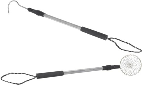 Milisten Pelle Tamis Sable Plage Télescopique Tamis à Sable Réutilisable Robuste pour Ramasser Coquillages et Pierres Outil Multifonction Plage Adaptable Adultes