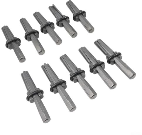 LatoYard per 10 scalpelli a cuneo da roccia, 16 mm, strumenti per sdoppiare pietre dure e granito, strumento manuale in metallo con lunghezza 105 mm