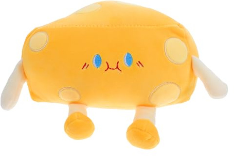 SUPVOX 1 Pezzo, Cuscino Peluche a Forma di Formaggio Giallo | Peluche e Cotone Pp, per Divano e Auto, Decorazione Casa, Rilassamento Confortevole