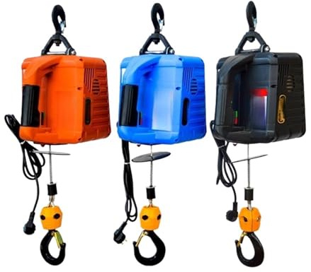 Paranco a Leva Elettrico Paranco Elettrico Portatile Argano A Mano Blocco Di Trazione Fune Metallica Sollevamento 220V/110V Verricello Elettrico(EU 220V-MANUAL 19M)