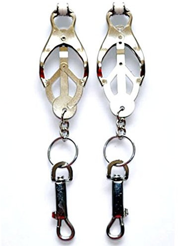 The Bondage locker Japanese Clover Nipple Clamp with Attachable Clips
