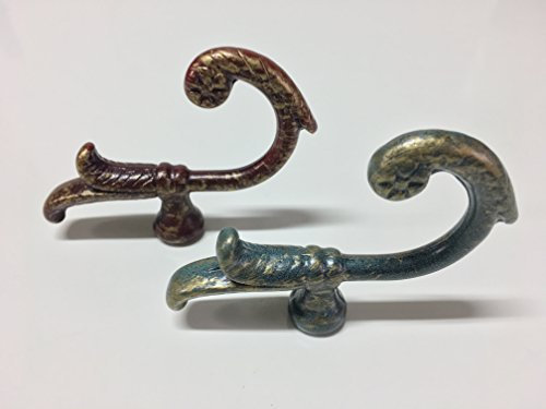 GLOBALCORPORATION Fermatenda da Muro Gancio Tenda Ottone Ganci Parete Gancio per Tende fermatende a Muro raccogli Tenda tendaggi Reggi Tenda ambrasse per Tende embrasse Bastone Tenda