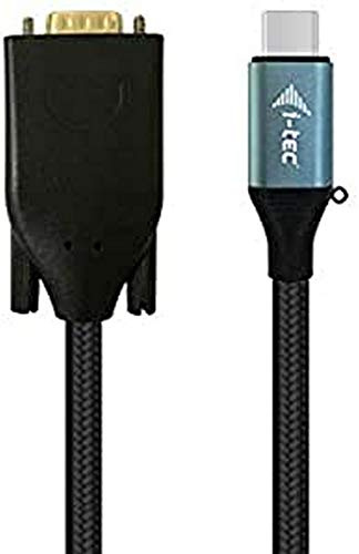 i-tec USB-C vers VGA Câble Adapteur 1x VGA Full HD+ pour Windows Mac OS Thunderbolt 3 Compatible 150cm