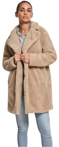 Urban Classics Ladies Oversized Sherpa Coat Giubbotto, Beige (Sand 00208), XL Donna