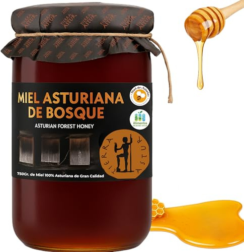 Miel asturiana de Bosque Tierra Astur | Tarro de cristal 750 g