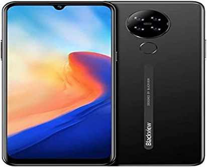 Blackview A80 Android 10 Cellulare 4G, Schermo HD + da 6,21 Pollici, Quattro Fotocamere Posteriori, 2 GB + 16 GB, Batteria 4200 mAh, 8,8 mm Design Elegante e Sottile, Smartphone DUAL SIM, GPS Nero