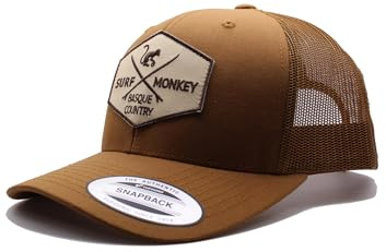 DRESSED IN MUSIC PLAY WITH ME Gorra Tipo Trucker Origins Beisbol Ajustable - Gorras de Hombre/Mujer (Marrón/Negro)