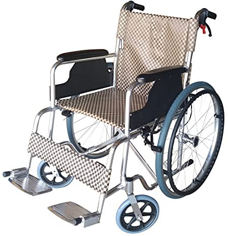 POLIRONESHOP TOSCA - Carrozzina Pieghevole ad Autospinta in Alluminio per Massima Manovrabilità, Leggerezza, Comfort e Facilità d'Uso (Oro)