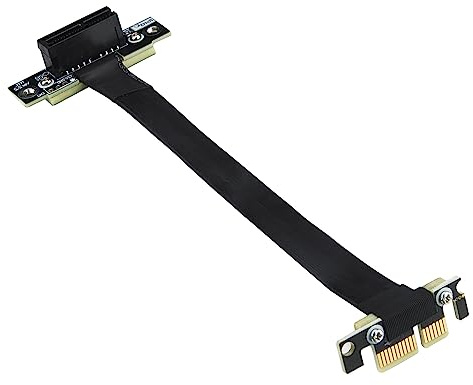 10Gtek PCIe 3.0 Riser Cable, X1 to X1, M to F, 90° to 90°, Cable Length 30cm, P311MF5530