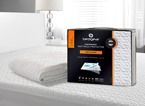 Bedgear King Dri-Tec Waterproof Mattress Protector – Noiseless, Moisture-Wicking, Hypoallergenic, Washable & Breathable Bed Cover