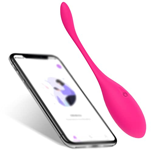 Xuomt Bluetooth Vibrator mit APP Vibratoren Mit 16-Frequenz Musik Synchronisierung Vibro ei Vibratoren für Sie Klitoris und G-punkt mit stoßfunktion, Funk Sex Spielzeug für Paare