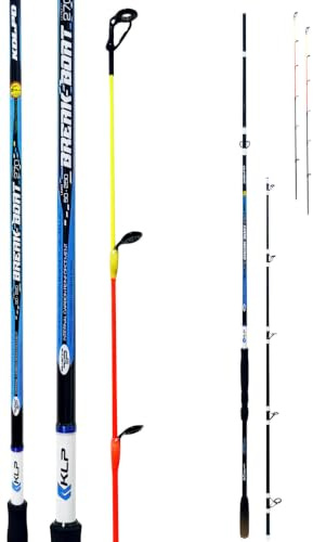Kolpo Break Boat Canna Bolentino 2 Sezioni 2 Vette Intercambiabili 2,40 m Azione 50-250 g