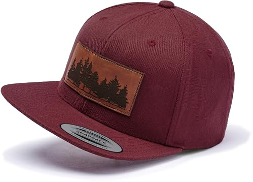 Casquette Homme Flexfit Snapback : Woodland - Casquette pour les amoureux de la nature Femme Casquette de Baseball Casquette Casquette Extérieur Nature Forêt Équipement d'escalade Accessoires de