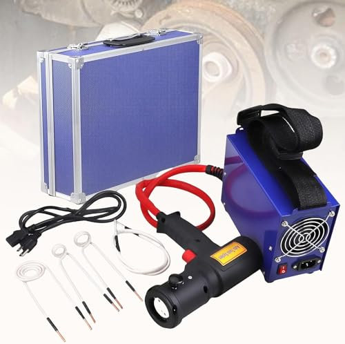 CHRISK Magnetic Induction Heater Kit, 1500W Flameless Handheld Induction Heater Bolt Removal, Automotive Flameless Heater