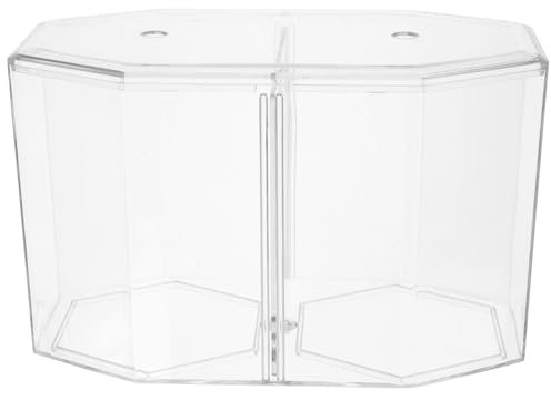 MILISTEN Kasten Achteckiges Aquarium Fische züchten Easy putz Einfache Reinigung Aquarium Fischbecken transparenter Zuchtteiler tischleuchte Behälter für die Fischzucht Oktopus-Tank Acryl