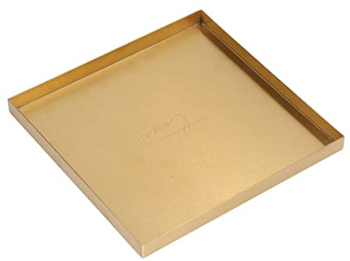 ZLXHDL Bandeja de tienda, bandeja decorativa, con diseño geométrico y estilo de lujo dorado, para mesa, cosméticos, servicio de mesa y té, ideal para entornos de diseño apasionados