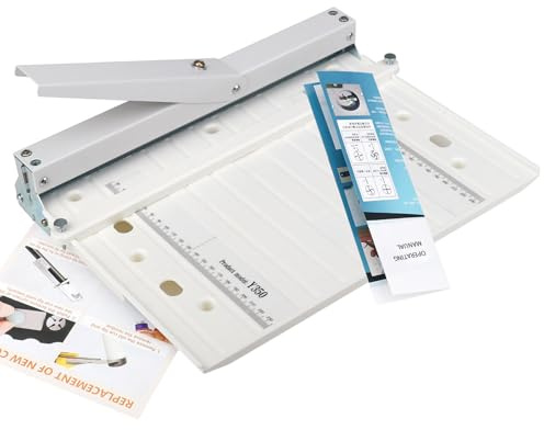 Plieuse manuelle de 35 cm avec bloc de positionnement étendu, plieuse, pour couvertures de livres, brochures, invitations (style portable)
