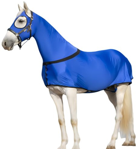 Dmuzsoih Manta De Lluvia Para Caballos Impermeable, Manta Para Caballos Con Cremallera, Equipamiento De Cuerpo Completo Para Equinos, Para Salida Al Campo Excursión Establos Carreras Competición