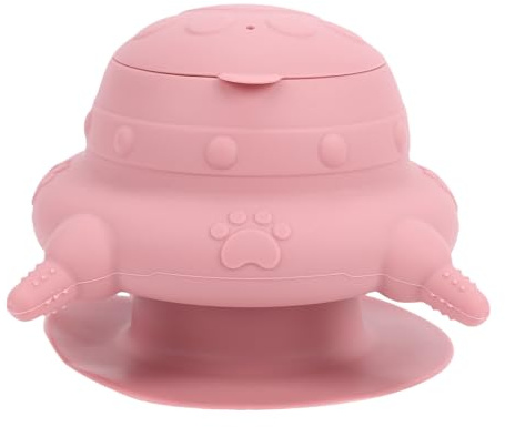Haofy Mangeoire à Lait pour Animaux de Compagnie, capacité de 4oz, pour Chiots et Chatons Nouveau-nés, avec Base d'aspiration Anti-basculement, pour Petits Appartements, Vie en Camping-Car, Usage