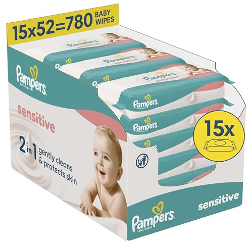 Pampers Sensitive Baby Wipes, 780 Count