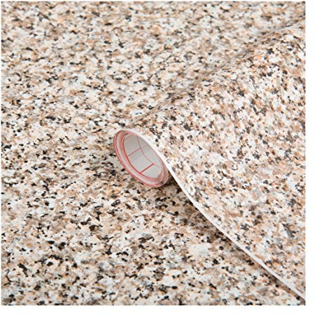 d-c-fix vinyl wrap Porrinho beige stone effect 67,5 cm x 2 m - sticky back plastic roll for furniture, kitchen & cupboards - contact paper sticker self adhesive film