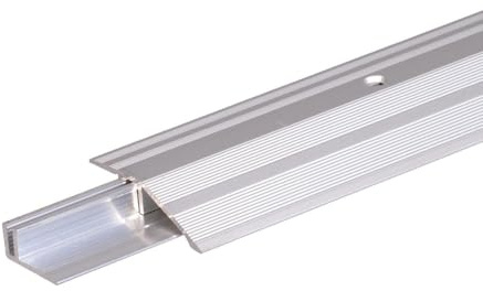 Alberts 487126 Profilé de finition Pro | aluminium, couleur argent, anodisé | 900 x 44 mm