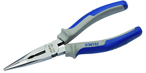 Alicate de boca semiredonda con mango bimaterial, 161mm