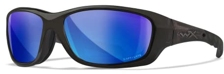 Wiley X │ WX Gravity | Sonnenbrille Herren │ Polarisierte Sonnenbrillen │ Ideal für Sport Outdoor Fahrradbrille Fahrt Laufbrille Fischen Wandern │ Sonnenbrille Verspiegelt │ 100% UVA/UVB-Schutz