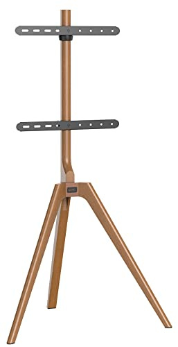 Staffelei/Bodenstativ für Flachbildschirme für Bildschirme 45“ - 65“ (114-165 cm), Belastung bis 40 kg, Nussbaum OptikTV Halter