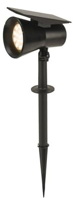PRIOS LED Solarleuchten Birko (spritzwassergeschützt (Modern) in Schwarz (1 flammig,) - Solarlampe Solarleuchte Garten