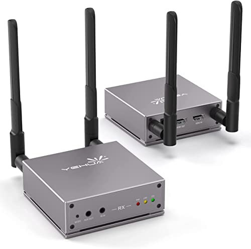 YEHUA 5G Wireless HDMI Transmitter and Receiver With Loopout, 656FT Extender for Netflix, Video, Meeting Streaming to TV/Projector/Monitor