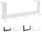 LFSEMINI 1/2/4 Pack Over Door Hook Hanger, Black/White, Long/Short, Heavy-Duty Over Door Hanger(1 Pack, White, Short)