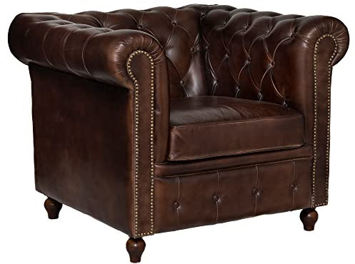 Atmosphera - Sillón Chester - Cuero - marrón