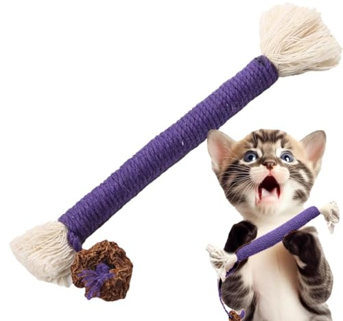 Bâtons à mâcher Silvervine naturels, jouets pour chats, bâtons à mâcher Silvervine, jouets à mâcher pour nettoyer les dents naturelles, mélange d' à chat et de menthe argentée |