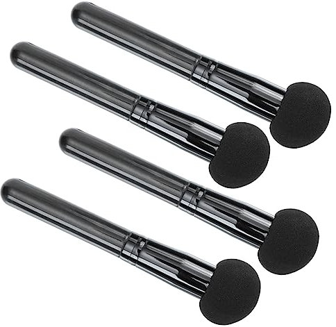 BELLIFFY 4pièces Lot De Éponges Maquillage Champignon Douces Pour Poudre Et Fond De Teint Houppettes Cosmétiques Pour Filles Usage Sec Et Humide Design Ergonomique Confortable