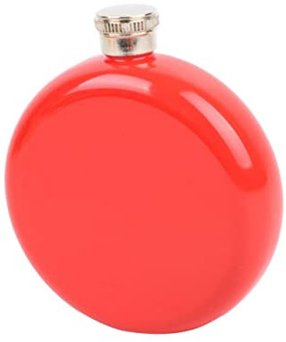 Cabilock Fiaschetta Portatile A Prova Di Perdite Da Uomo E Da Donna in Acciaio Inossidabile Con Coperchio Piatto Per Whisky Piccola Rotonda Per Attività Allaperto