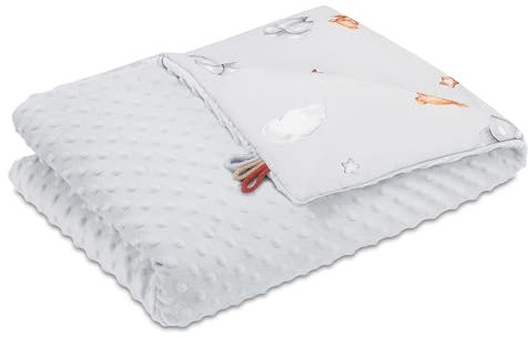 Totsy Baby Couverture Bebe Naissance d'hiver en Tissu Peluche 75x100 cm - Cosy Plaid Enfant de Landau et Lits bébé pour emmaillotage ou couvertures d'emmaillotage pour garçons et Filles Coton