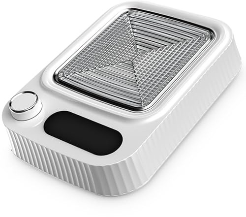 Yulado Staubabsaugung für Nägel 80W, 4500rpm Nagelstaubsauger, Professionelle Haushalt Nagel Abzugshaube und Nagelsauger Nagelstudio, Nail Dust Collector mit Filter, Weiß