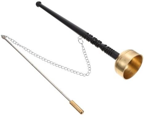 Laroal Campana budista Yinqing de mango largo, suministros para yoga y budismo, campana zen, altar de meditación, meditación budista, adecuada para oraciones y rituales espirituales