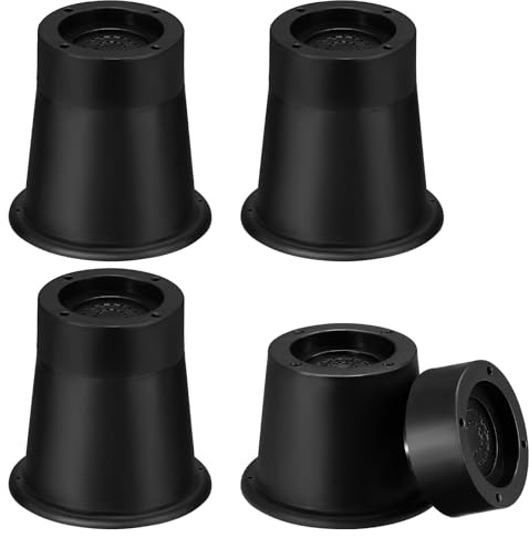 Moendergo 4 Pcs Furniture Risers, 2 or 3 Inch Heavy Duty Adjustable Bed Risers, High Load Bearing Round Chair Raisers for Heightening Sofa Chair Table Desk