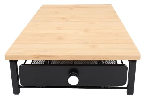 Porte-tiroir à gousse de café en bois avec cadre en fer, porte-capsule pour comptoir des capsules de rangement organisateur de rangement 40 gousse de café Drawer