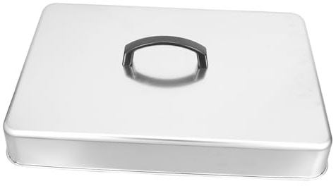 ibasenice Cloche à Fromage Rectangulaire 43,5x28,3x6,6 Cm Acier Inoxydable Couvercle à Badigeonner Retention Chaleur Multifonction Barbecue Cuisson Vapeur Acier Inox Maison Et Extérieur