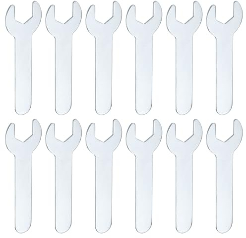 sourcing map 12 chiavi super sottili con estremità aperta, 13 mm, metriche e lunghe 70 mm, spessore 1,5 mm, leggere, a forma di U, chiavi a estremità singola, per riparazione automobilistica e