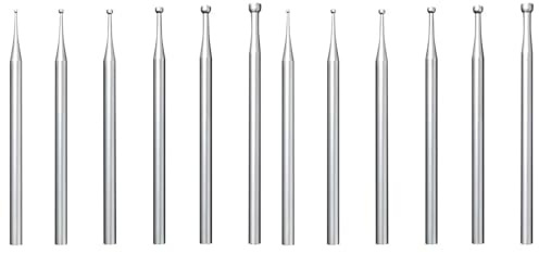 Myqqhbs 12 frese rotonde a tazza – 3/32 pollici codolo gioielli fare frese filo rounder bit
