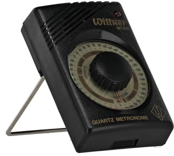 Metrónomo de cuarzo Wittner MT-50 - 40-208 pulsaciones/minuto - 39 posiciones de tempo - pantalla LED y altavoz - afinación de 440 Hz - auriculares - funciona con pilas (no incluidas)