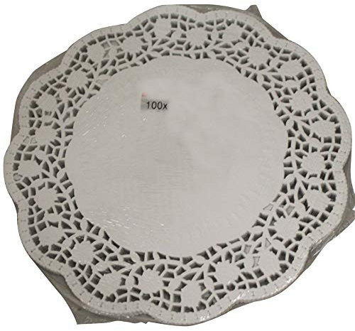 Tortenspitzen - Ø 17 cm, 24 Stück, weiß