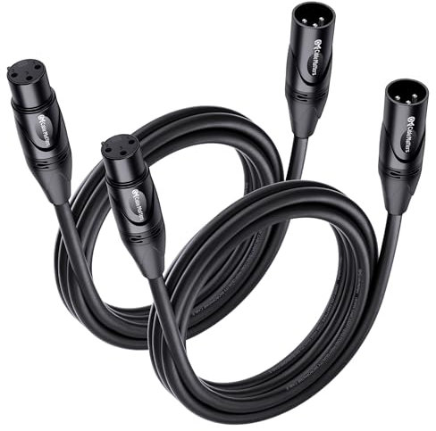 Cable Matters 2er-Pack Premium XLR auf XLR Mikrofonkabel 1,8 m, XLR Kabel, Mikrofonkabel, XLR Kabel