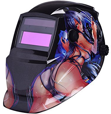 Nuzamas ad energia solare saldatore auto-oscurante maschera saldatura protezione per il viso per ARC TIG MIG grinding taglio al plasma con paralume regolabile gamma DIN4/9 - 13 UV/IV protezione DIN16