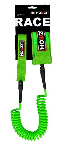 HOWZIT - SUP Coil Leash große Auswahl an Farben - Stand Up Paddling -, Farbe:Lime